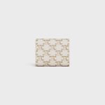 SMALL FLAP WALLET TRIOMPHE IN TRIOMPHE CANVAS TAN - Image 3